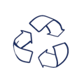 85 % suprarrecicladas Fabricadas con un 70 % de residuos vegetales y un 15 % de residuos de plástico reciclado.